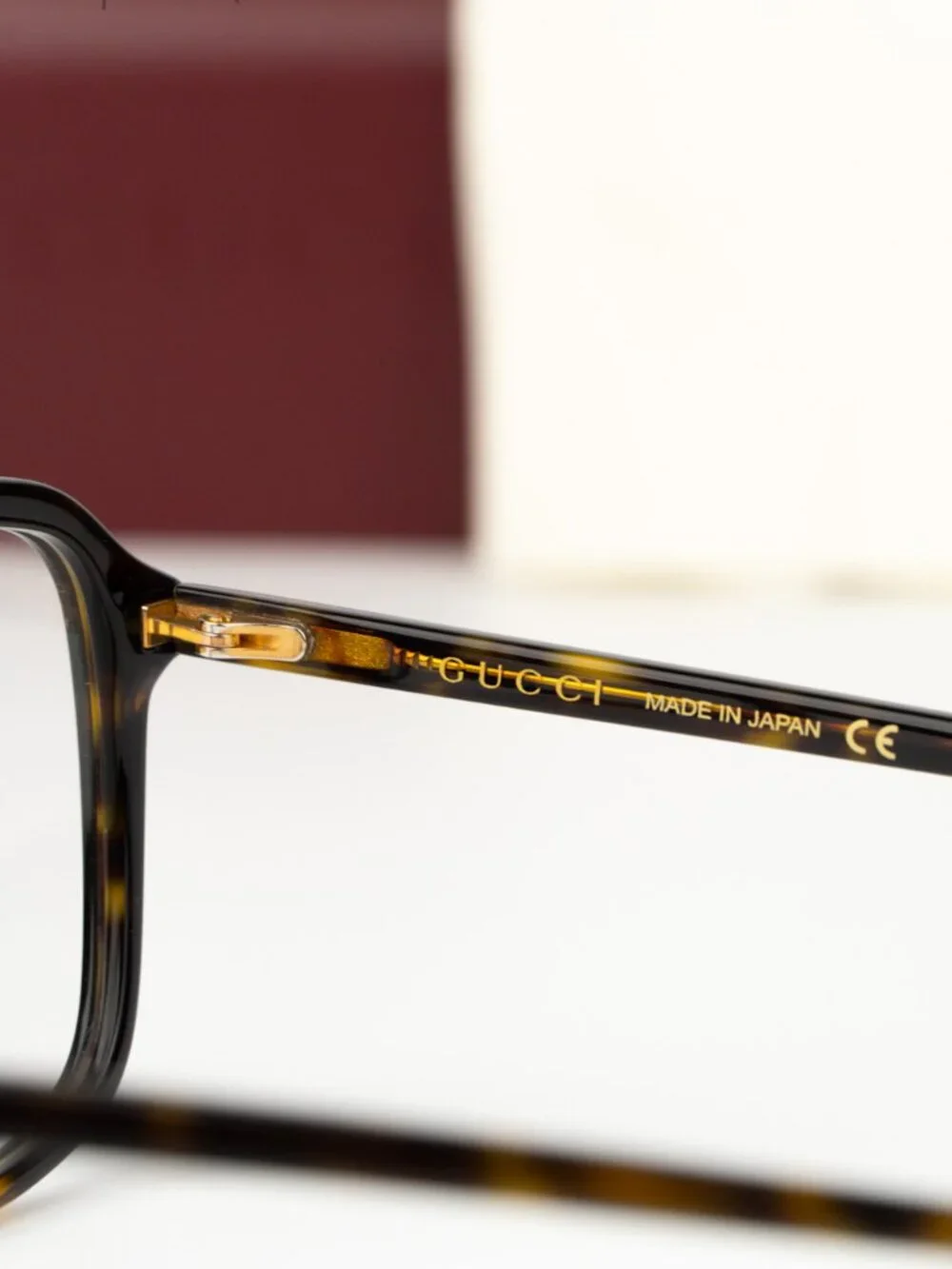 Gucci Men Eyeglasses Havana Demo Pilot GG1078O 003 NEW AUTHENTIC